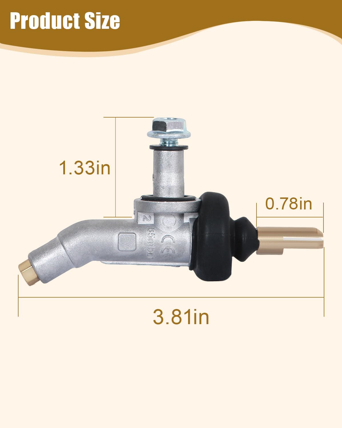 Main Burner Control Valve Manifold for Weber Genesis 300 Series (2011-2016) and Genesis II E-210, E-310, E-410, Propane (LP), Gas Grill Replacement Part