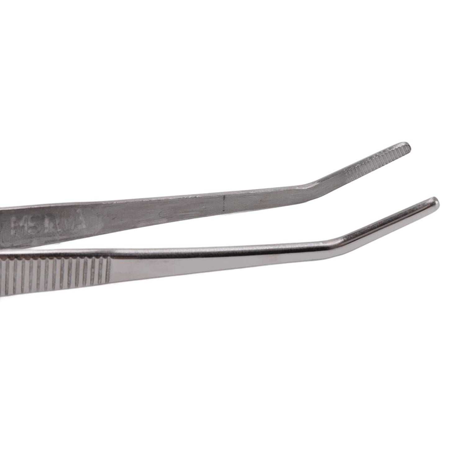 TOPINCN Bonsai Tweezers, Stainless Steel Long Plant Tweezers with Moon Spatula Head, Home Garden Potted Loosening Soil Plan Grass (Bent)