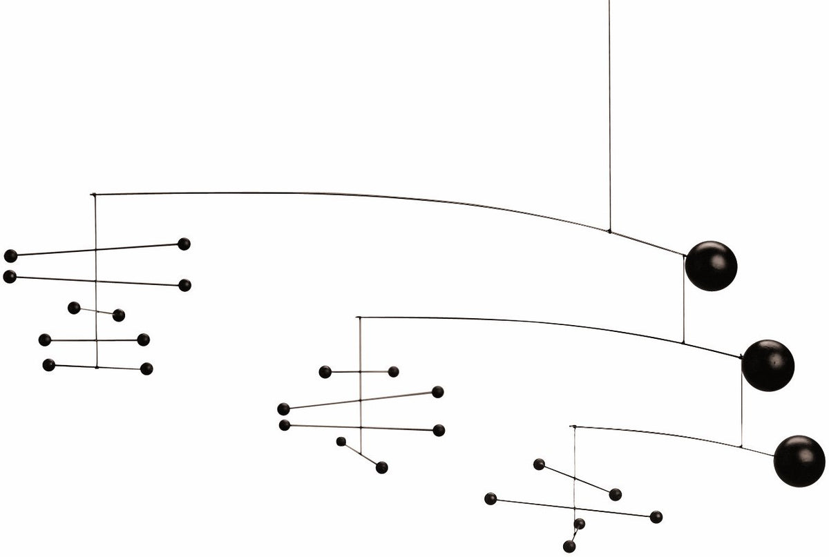 Symphony in 3 Movements Hanging Mobile - 26 Inches - Steel - Handmade in Denmark by Flensted