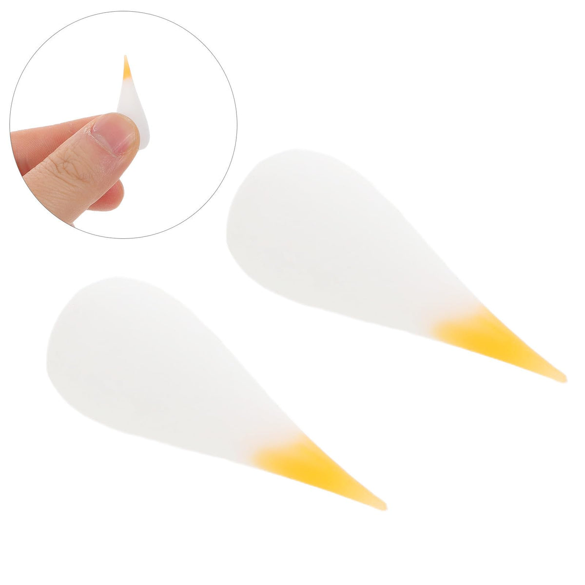10pcs Silicone Flame Tip Candle Shade White Flameless LED Replacement