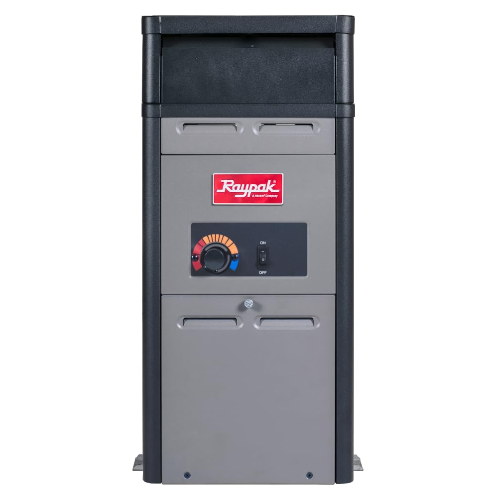 Raypak PR106AENC 105,000 BTU Natural Gas Pool Heater for Above Ground Pool and Spa Elevations 0–4,999 ft (014779)
