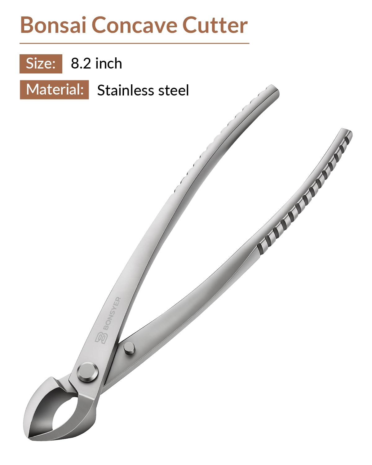Bonsai Tool Set 6PCS with Wood Box– Concave Cutter, Knob Cutter, Pruning Shears, Trunk Splitter, Root Rake & Precision Tweezers – Professional Stainless Steel Bonsai Tools for Pruning & Repotting