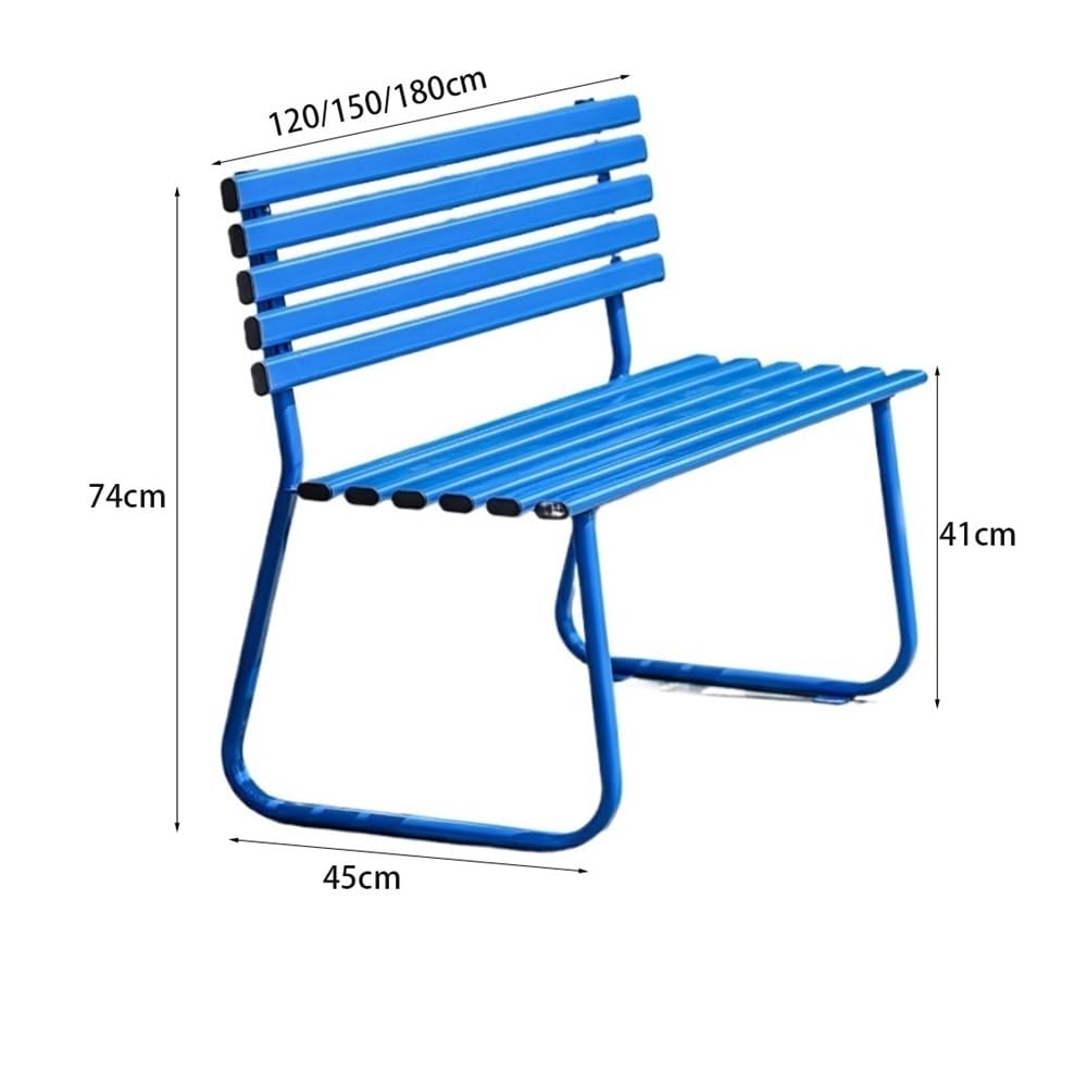 WOAITIANTIAN Outdoor Bench, Outdoor Bench Park Chair Double Patio Leisure Seating Patio Bench(Pink,Medium)
