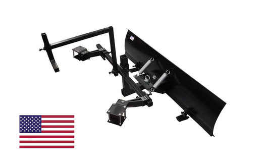 Country Manufacturing 4 ft Wide Zero Turn Snowplow Kit with Mounting Bar Included This Made in USA Universal Heavy Duty Zero Turn Mower Plow Kit Comes with All Hardware Included.