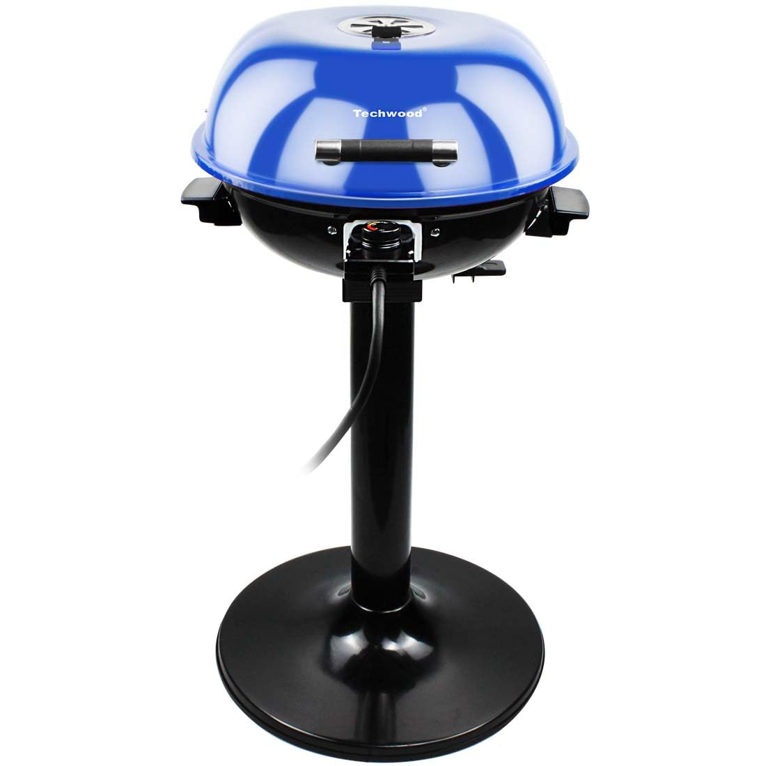 Techwood 1600W Indoor Outdoor Electric Grill, Electric BBQ Grill, Portable Removable Stand Grill, Blue