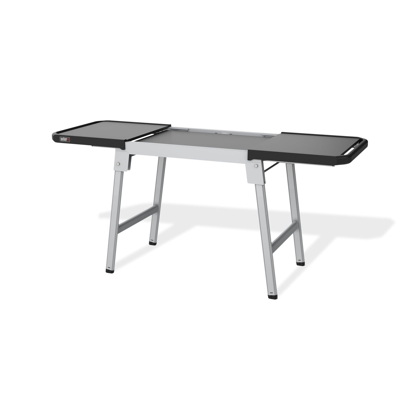 Weber Expandable Stand – Collapsible Adjustable Grill & Griddle Stand with Dual Side Tables and Weber Works™ Accessory Rails for Portable Outdoor Cooking