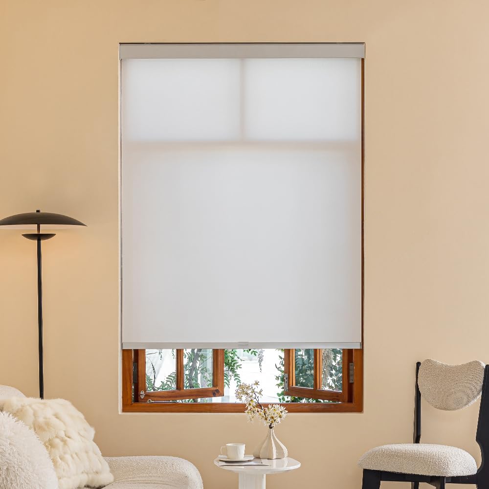 INZEBRIGH Cordless Roller Shades Free Stop Room Darkening Window Blinds