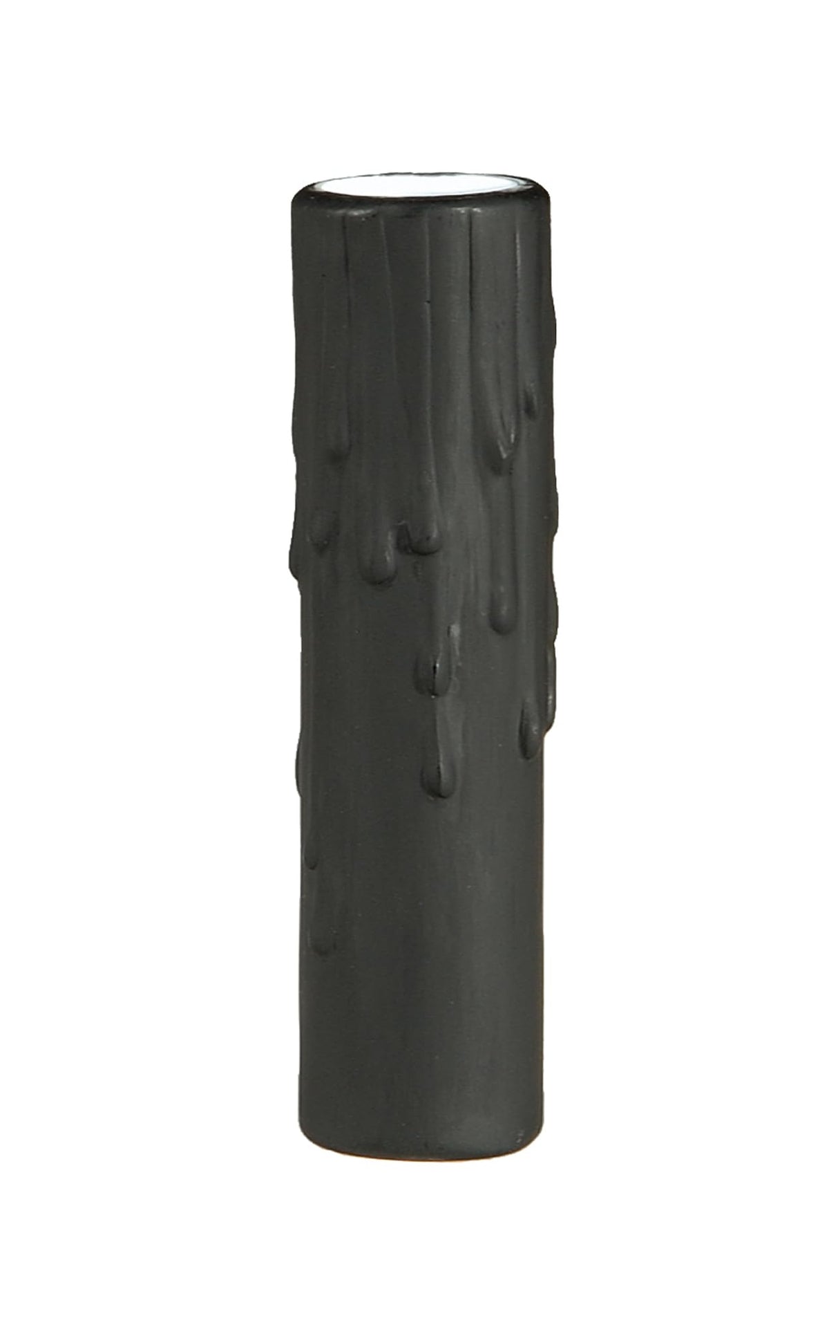 B&P Lamp® 4" Black Polybeeswax Candle Covers, Fits Candelabra Size Sockets