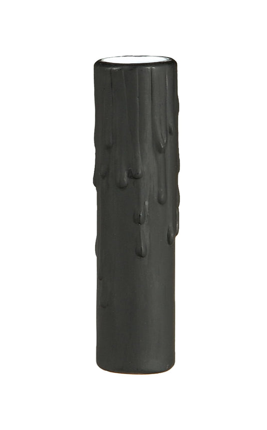 B&P Lamp® 4" Black Polybeeswax Candle Covers, Fits Candelabra Size Sockets
