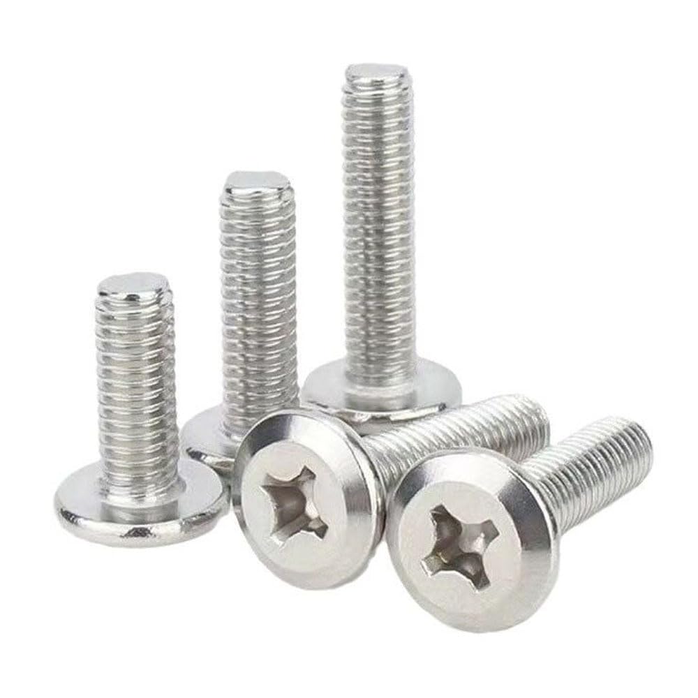 60 PCS Stainless Steel VESA TV LCD Monitor Mounting Phillips Head Screws M4 x 16mm