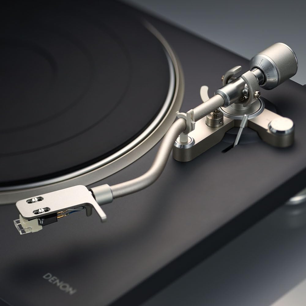 Denon DP-500BT Hi-Fi Bluetooth Turntable, Semi-Automatic Operation, Black