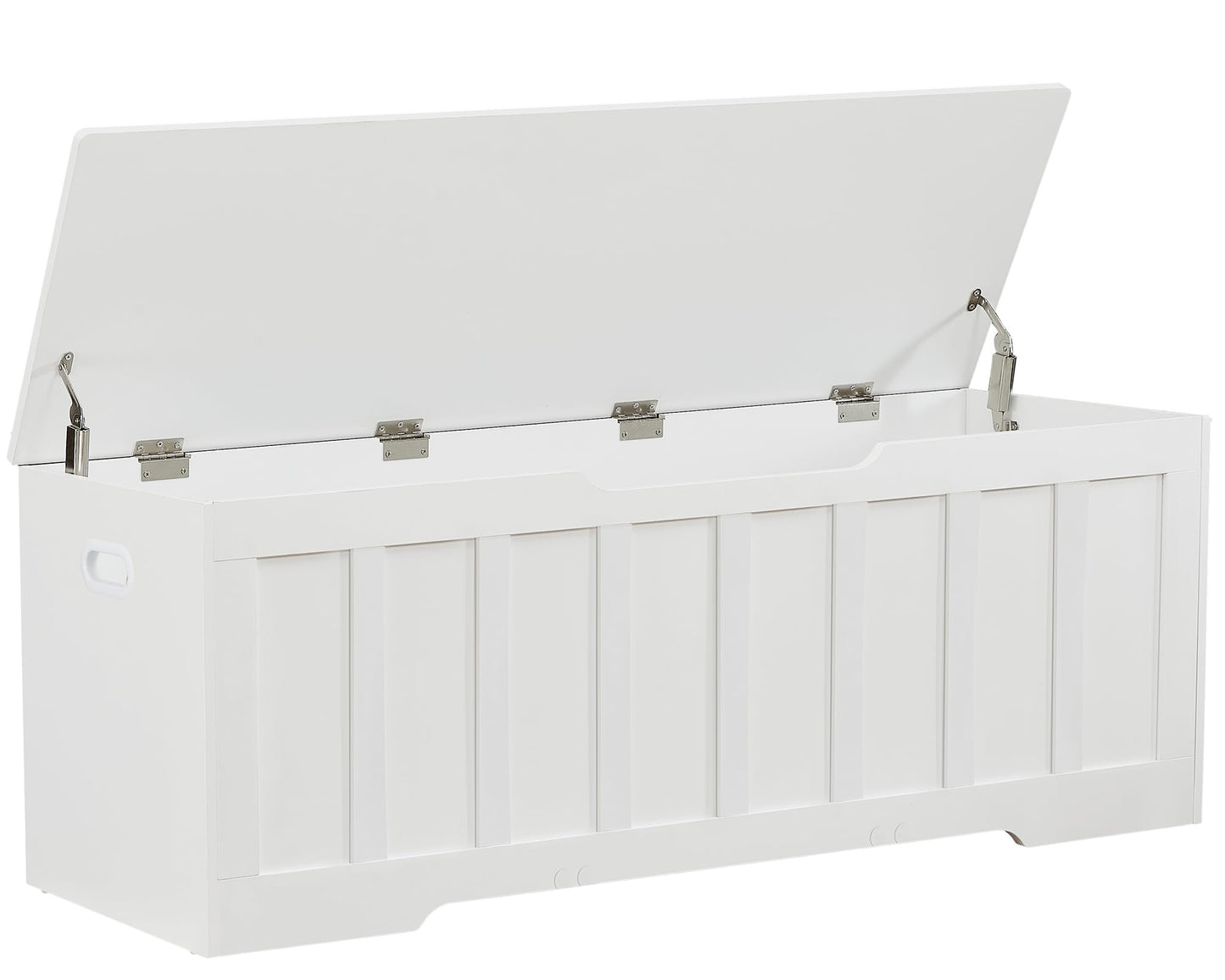 VANKILEY 51.2" Storage Chest Extra Large,Wooden Storage Bench,White