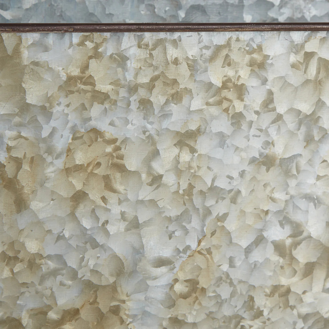 RECTANGLE GALVANIZED WALL PLANTER