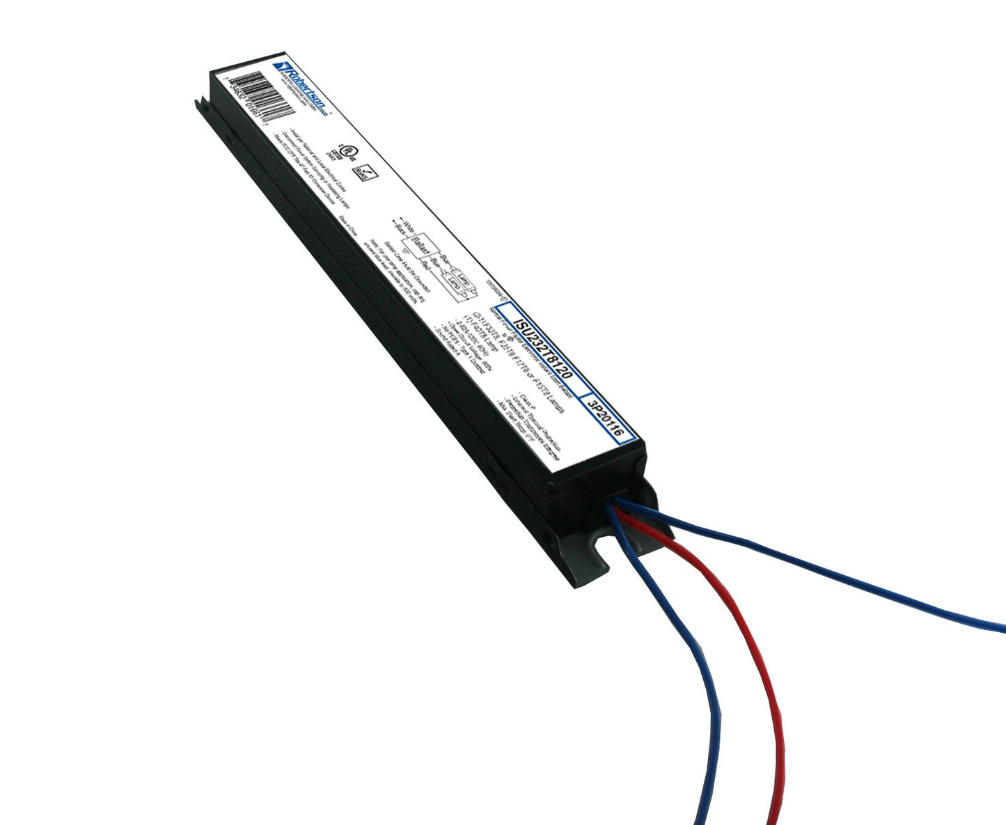 Robertson ISU232T8120 (3P20116) Electronic Fluorescent Ballast, for 1 or 2 T8 Fluorescent Lamps Between 17W-32W (F17T8 Through F32T8) or 1 F40T8 Lamp, Instant Start, 120V (Qty 1)