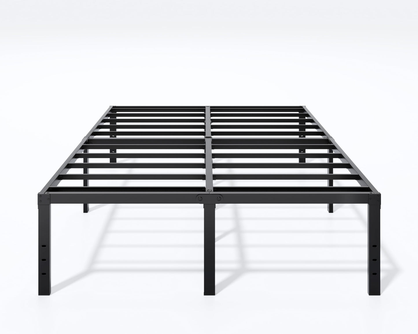 LUMUNANCE Metal Bed Frame California King Size - 18 Inch Heavy-Duty Cal King Platform Bed Frame No Box Spring Needed, Easy Assembly, Noise-Free, Sturdy Mattress Foundation, Underbed Storage Space