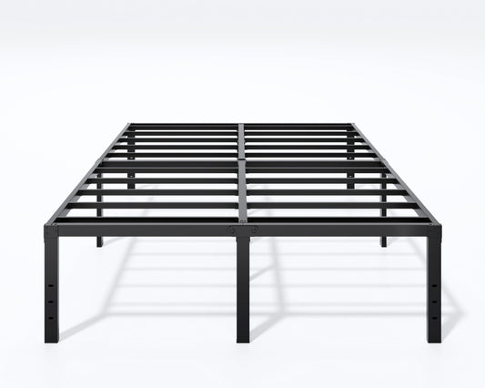 LUMUNANCE Metal Bed Frame California King Size - 18 Inch Heavy-Duty Cal King Platform Bed Frame No Box Spring Needed, Easy Assembly, Noise-Free, Sturdy Mattress Foundation, Underbed Storage Space