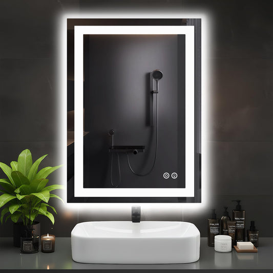 DUMOS 24.1"x32.1" LED Bathroom Mirror, Bathroom Vanity Mirror