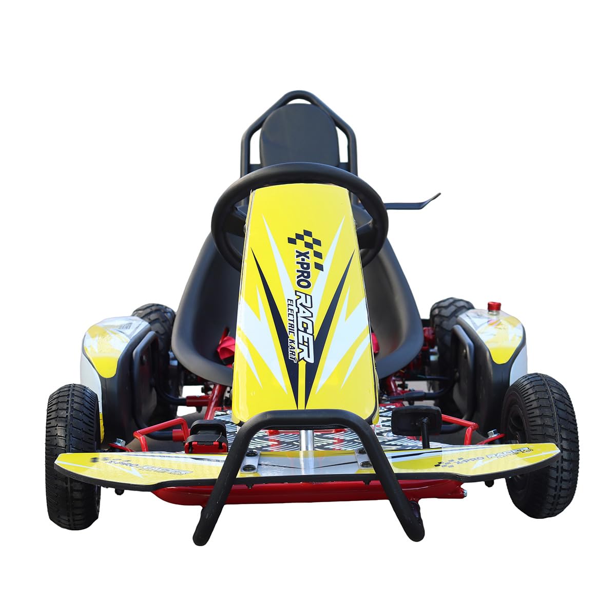 X-PRO Rambler 700W Brushless Electric Kid Go Kart Rambler 350w*2 Racing Drifting Go Karts (Yellow/Black)