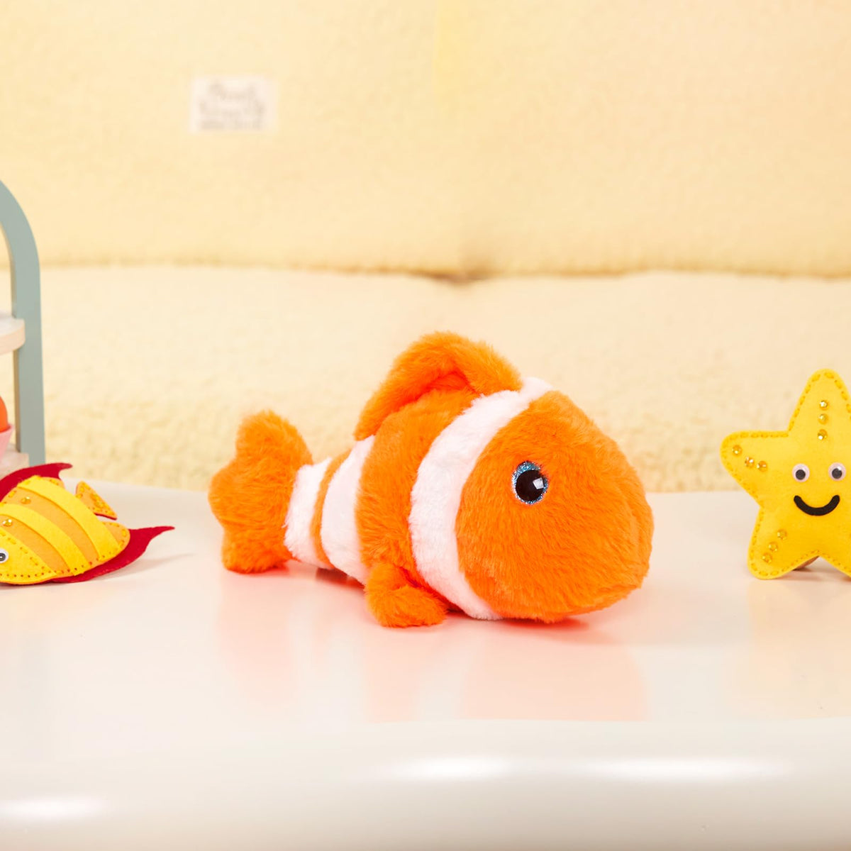 Glow Guards 12" Glowing Goldfish Plush Light Up Stuffed Animals Soft Pillow