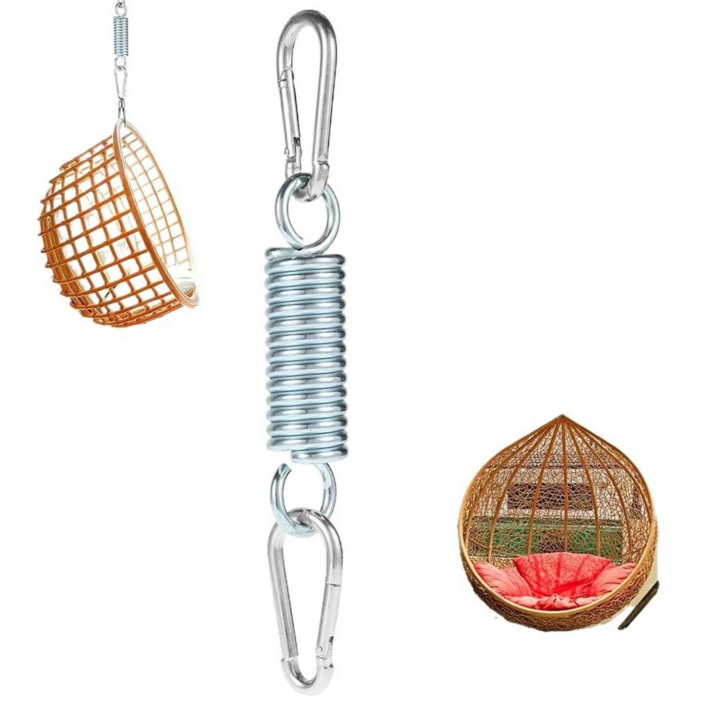 Hammock Chair Spring Hanging Chair Lounger Swing Spring Hammock Hangers Suspension Hook Steel Heavy Duty For Chairs