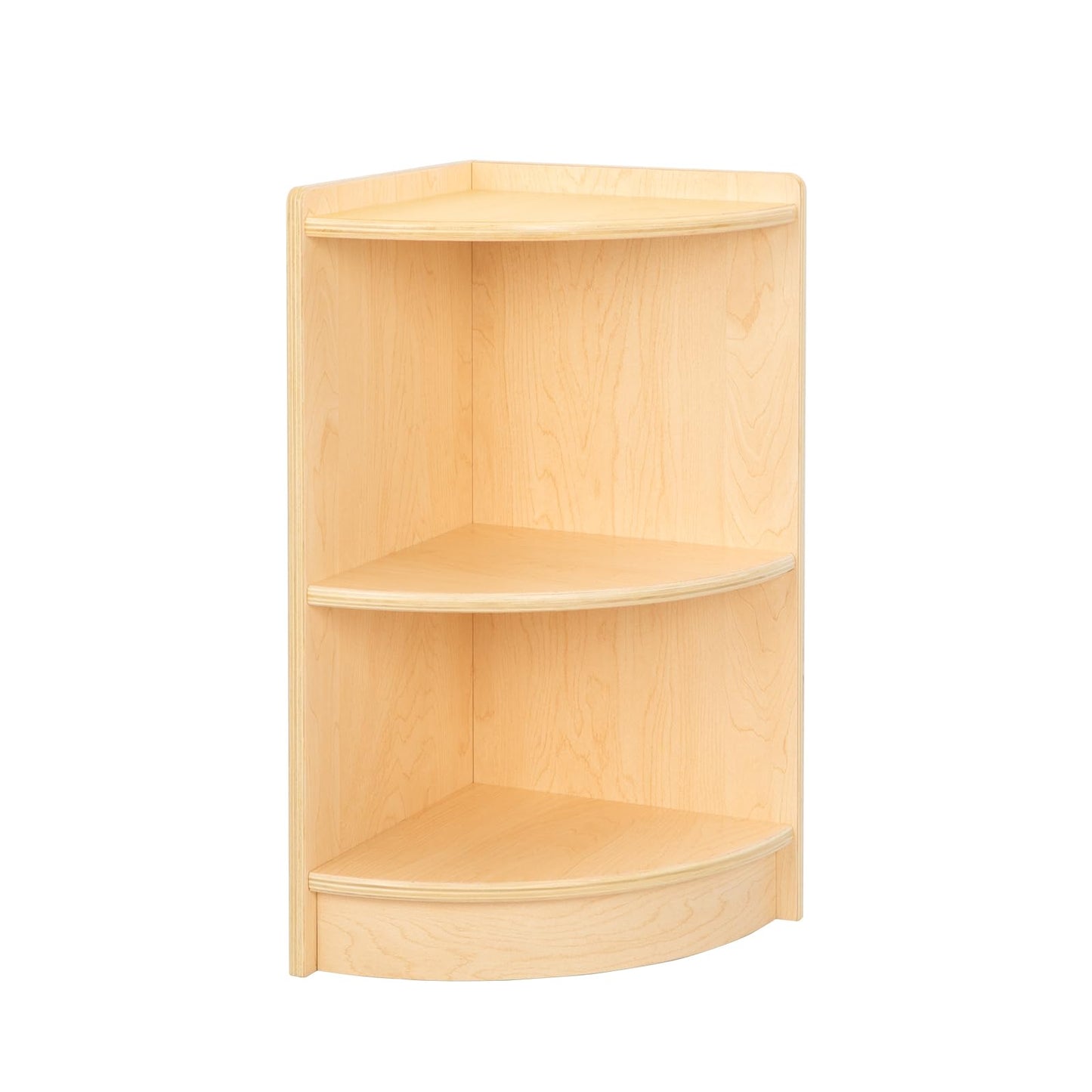 OOOK Wood Corner Cabinet, 2-Tier Toy Organizers and Storage, Montessori Shelf for Kids Room, Playroom, Nursery, Classroom, Kindergarten