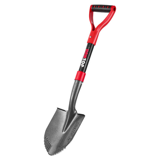 HANTOP Small Round Garden Shovel 28 inches for Digging and Gardening
