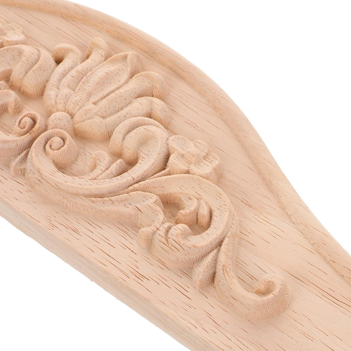 IMIKEYA Wood Applique Onlay Pediment European Style Carved Embossed Furniture Decoration for Wine Cabinets Wardrobes Doors Mirrors Windows 11.41 X 3.14 X 0.78 in