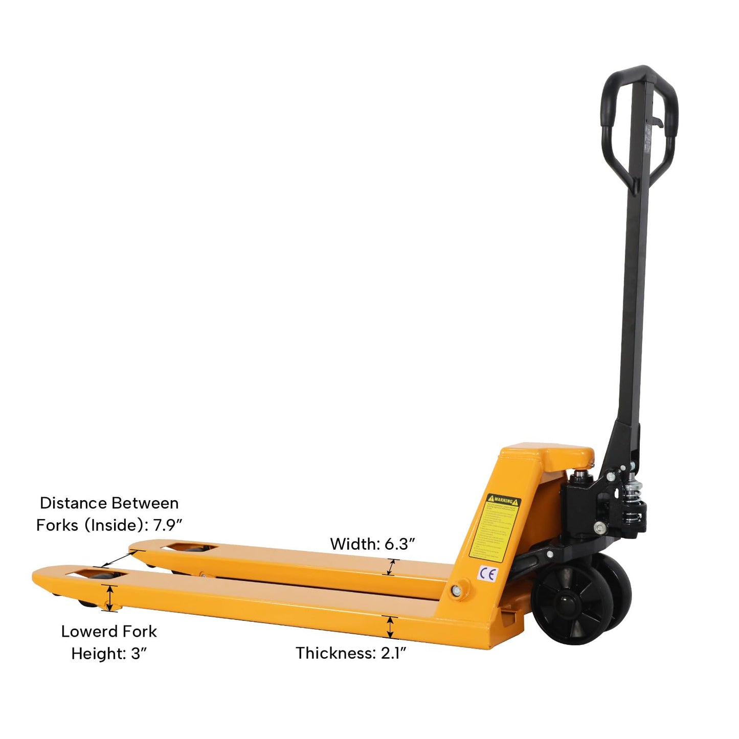 APOLLOLIFT Pallet Jack, Standard Pallet Truck 5500lbs Capacity 48" Lx21 W Forks Duty Manual Pallet Jacks Trucks for Warehouse, Factory