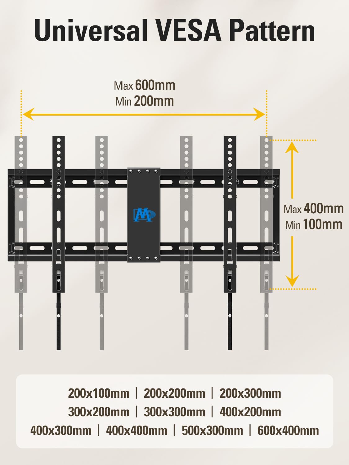 Mounting Dream Tilting TV Wall Mount for Most 37-90 Inch TVs up to 132lbs