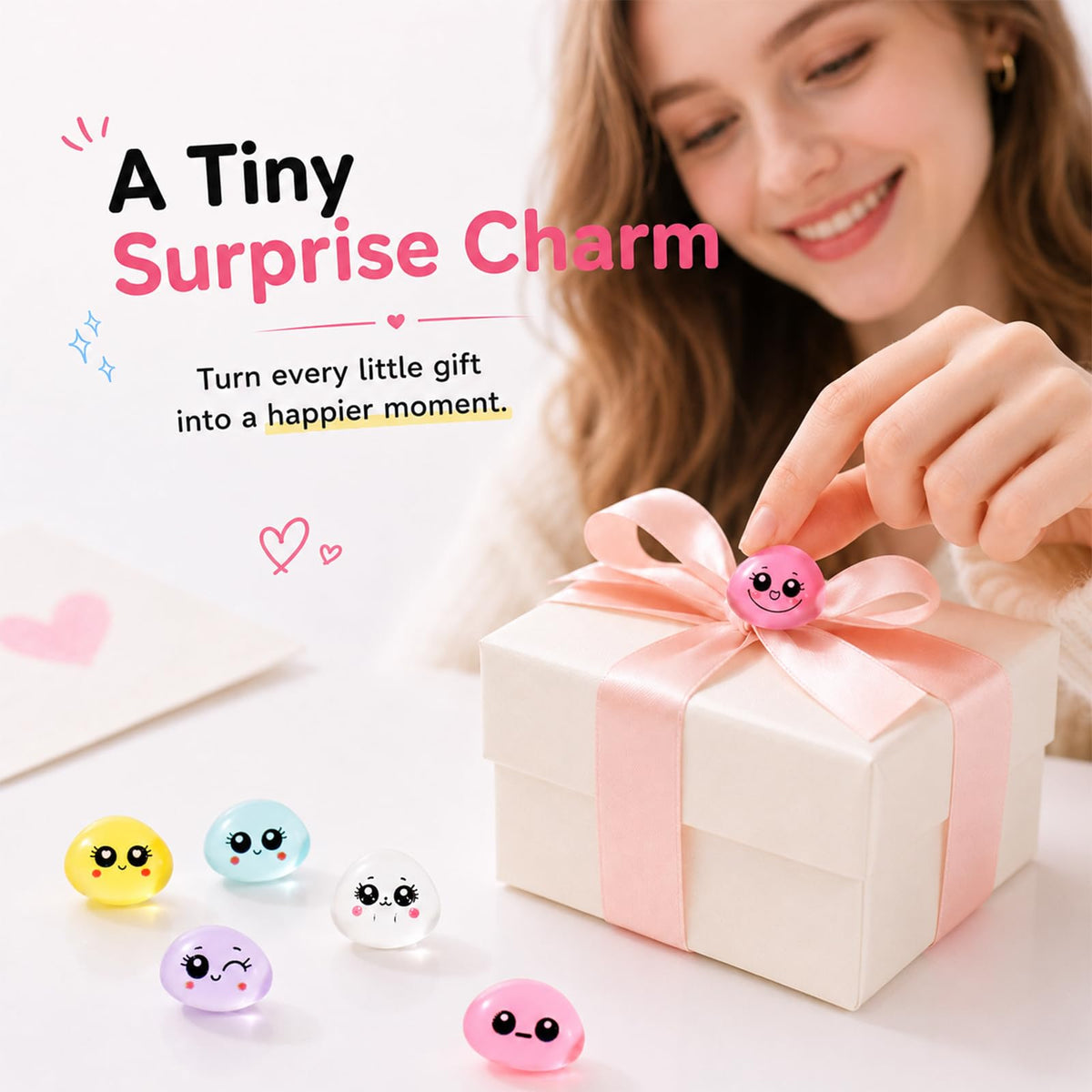 48 Pcs Mini Resin Expression Stones for Adult, Mini Trinkets, Figurines