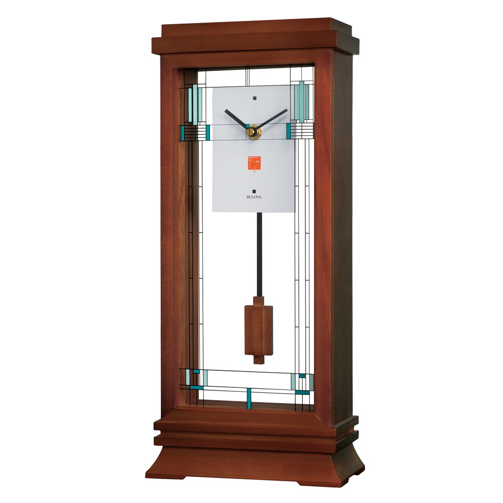 Bulova B1839 Wilits Frank Lloyd Wright Mantel Clock