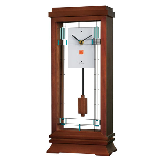 Bulova B1839 Wilits Frank Lloyd Wright Mantel Clock