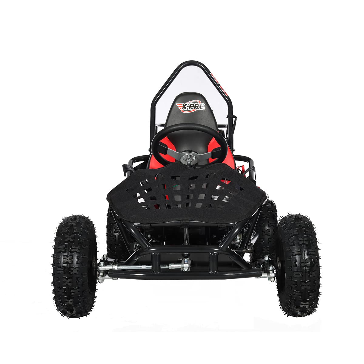 X-PRO Rover 50 Go Kart Gas Powered Pull Start Go Cart Rear Disc Brake with 6" Wheels (Black)