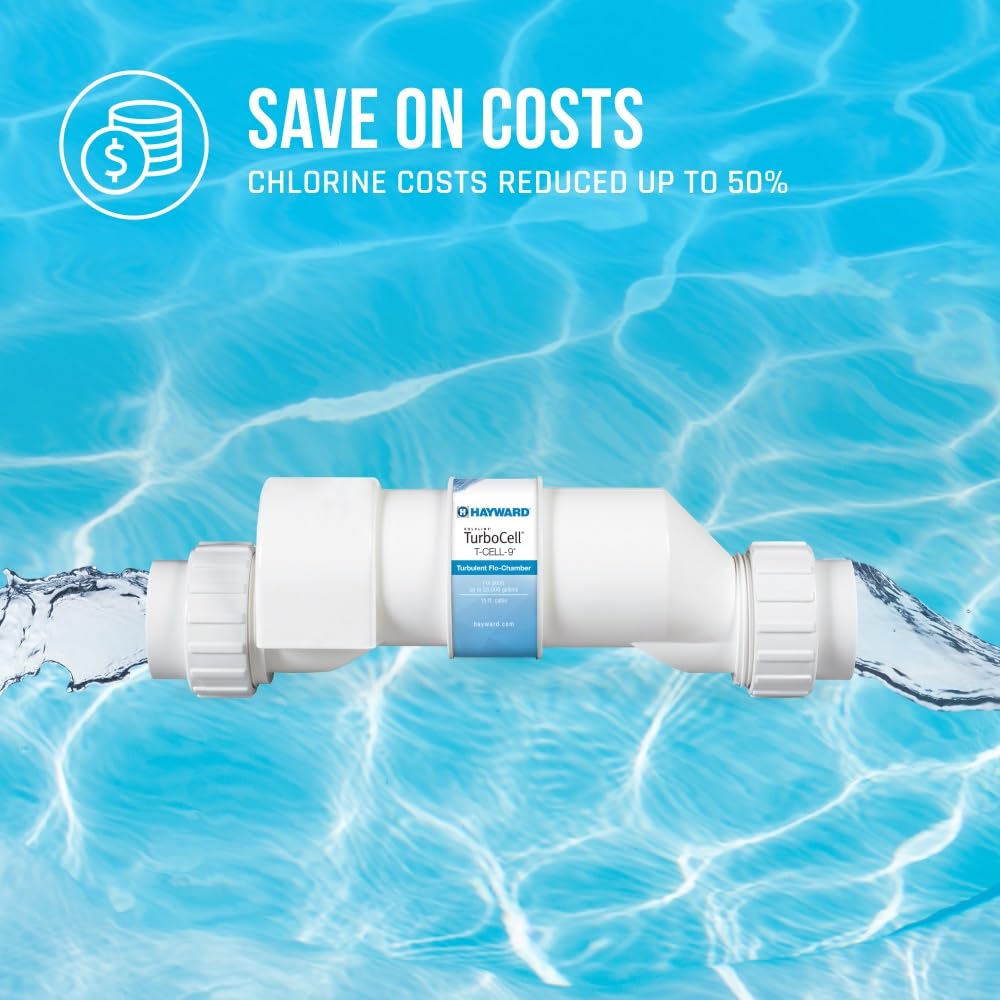 Hayward Salt Cell for Pool Chlorinator TurboCell W3T-Cell-9 replacment for T-Cell-9, Salt Chlorine Generator for In-Ground Pools up to 25,000 Gallons