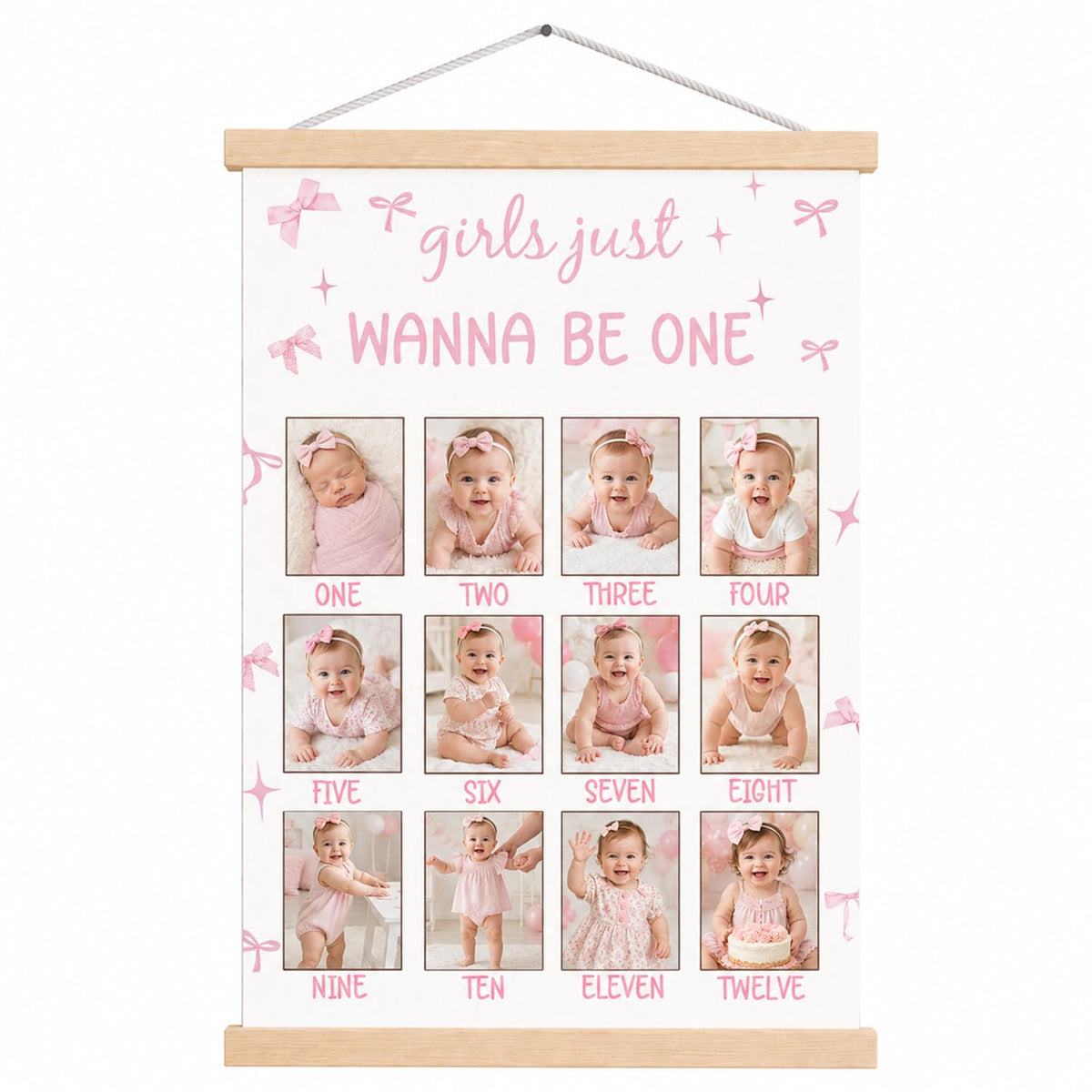 Wanna Be One Birthday Decorations Bow My First Year Birthday Board