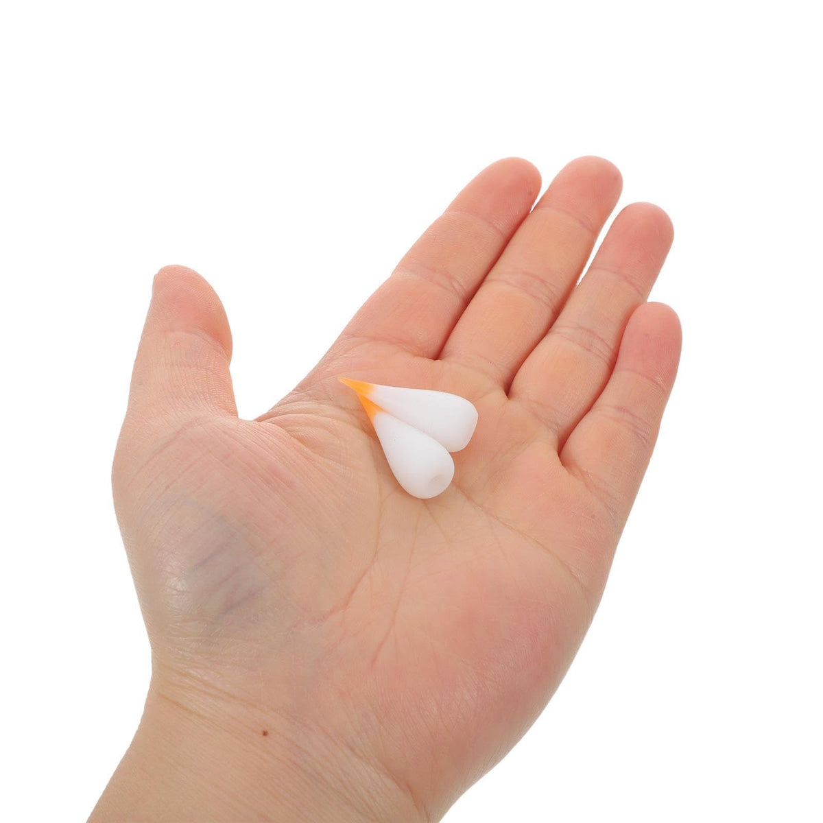 10pcs Silicone Flame Tip Candle Shade White Flameless LED Replacement