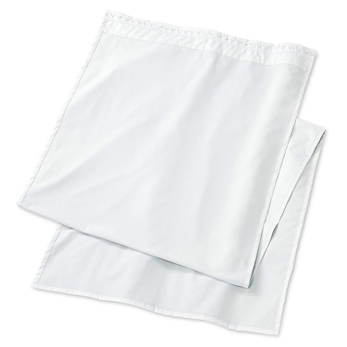 HLC.ME White Thermal Insulated 100% Blackout Curtain Liner for 84 inch Window Panels - Complete Darkness & Window Privacy, Energy Efficient, Noise Reducing - Hooks Included (2 Panels, 50 W x 80 inch)