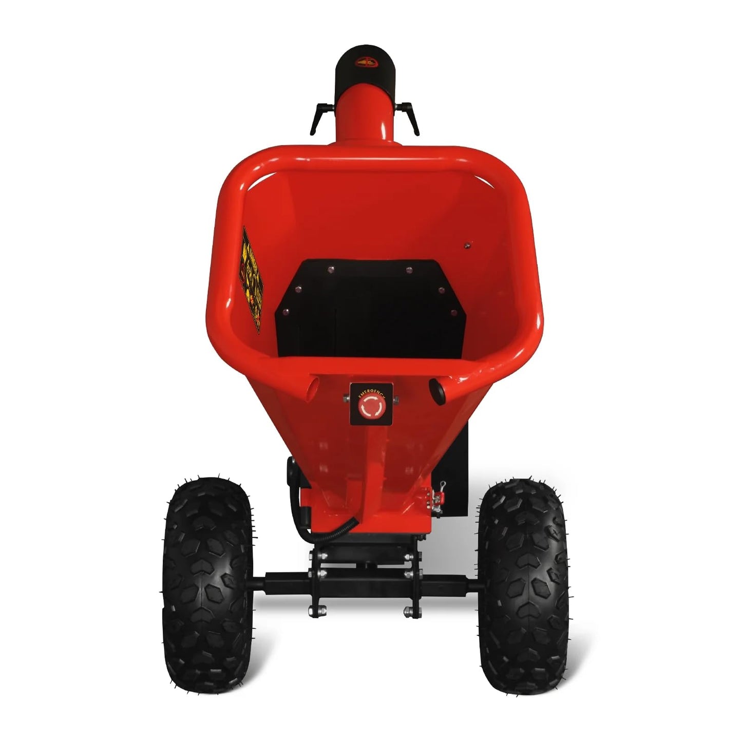 MechMaxx 4 inch DUCAR 212cc 7HP Gasoline Engine Powered Wood Chipper Shredder with Tow Bar, 4" Max Chipping Diameter Capacity, Emergency Stop Button, Model GS650