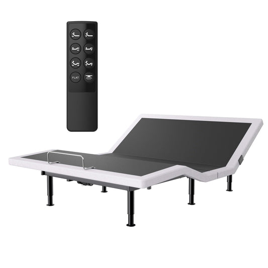 Yireehome Full Adjustable Bed Frame, Wireless Remote, USB Port, Head & Foot Incline, Underbed Lighting, Heavy Duty Electric Platform, Zero Gravity Mode, Quiet Motor, Easy Assembly
