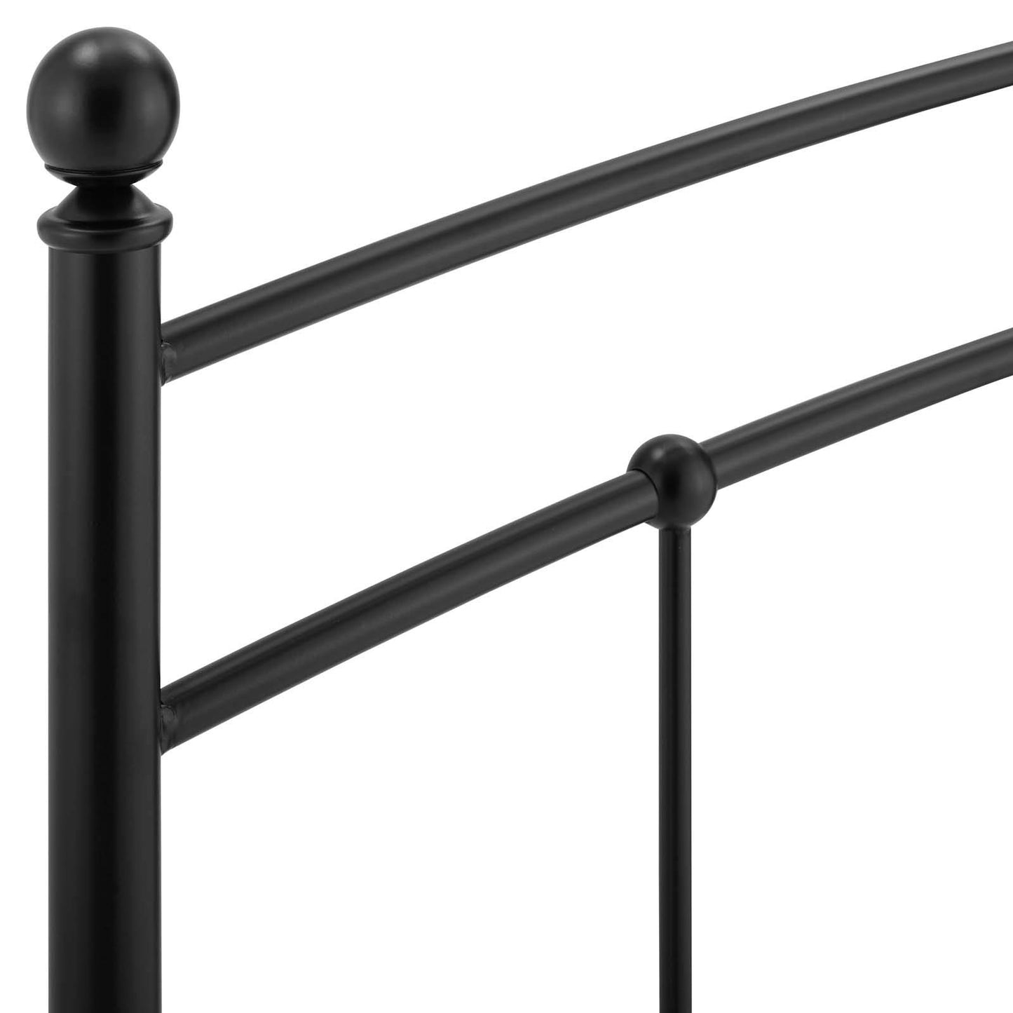 Modway Abigail Full Metal Headboard in Black