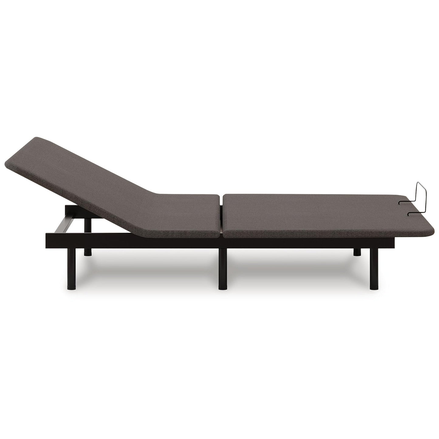 Signature Design by Ashley Head/Foot Model - Good Traditional California King Adjustable Head & Foot Base with USB Ports and Remote Control, Charcoal
