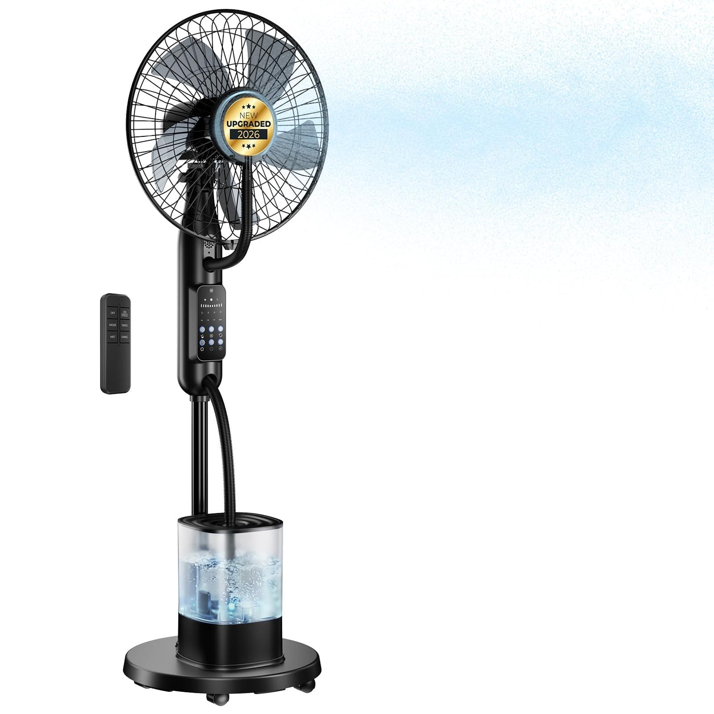 NovaMist Upgraded Misting Fan, Mister Cooling Fan with 4L Large Water Tank