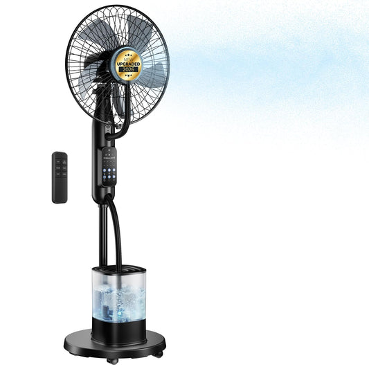 NovaMist Upgraded Misting Fan, Mister Cooling Fan with 4L Large Water Tank