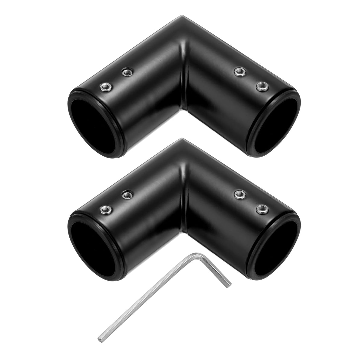 uxcell 2pcs Corner Curtain Rod Connector, 90 Degree for 1 Inch OD