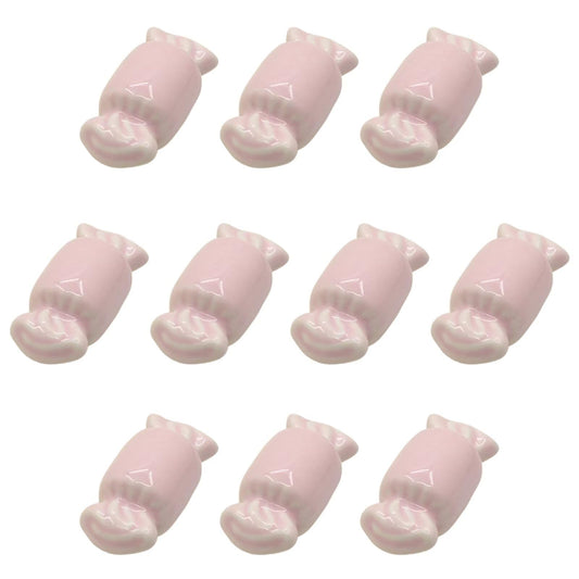 10 Pack Decorative Drawer Handles for Kids Furniture, Nursery Cabinets, Closet, Colorful Candy Ceramic Cabinet Knobs, Creative Dresser Knob Bathroom Cupboard Door Pull Home Decor