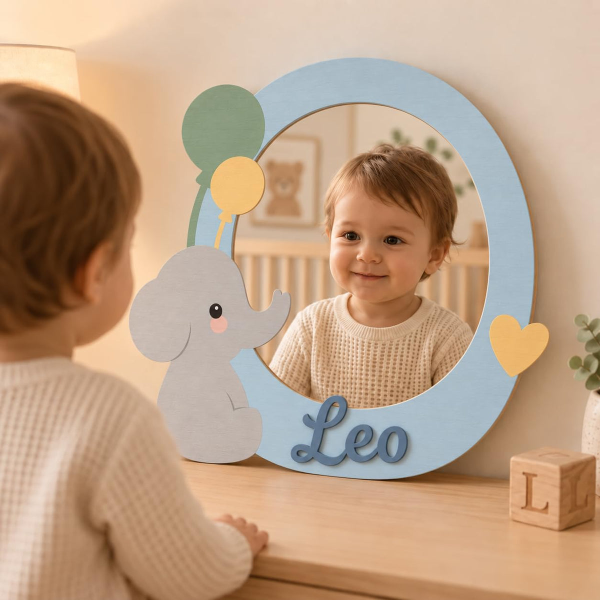 Custom Name Shatterproof Kids Mirror for Wall Bedroom Decor Baby Gift