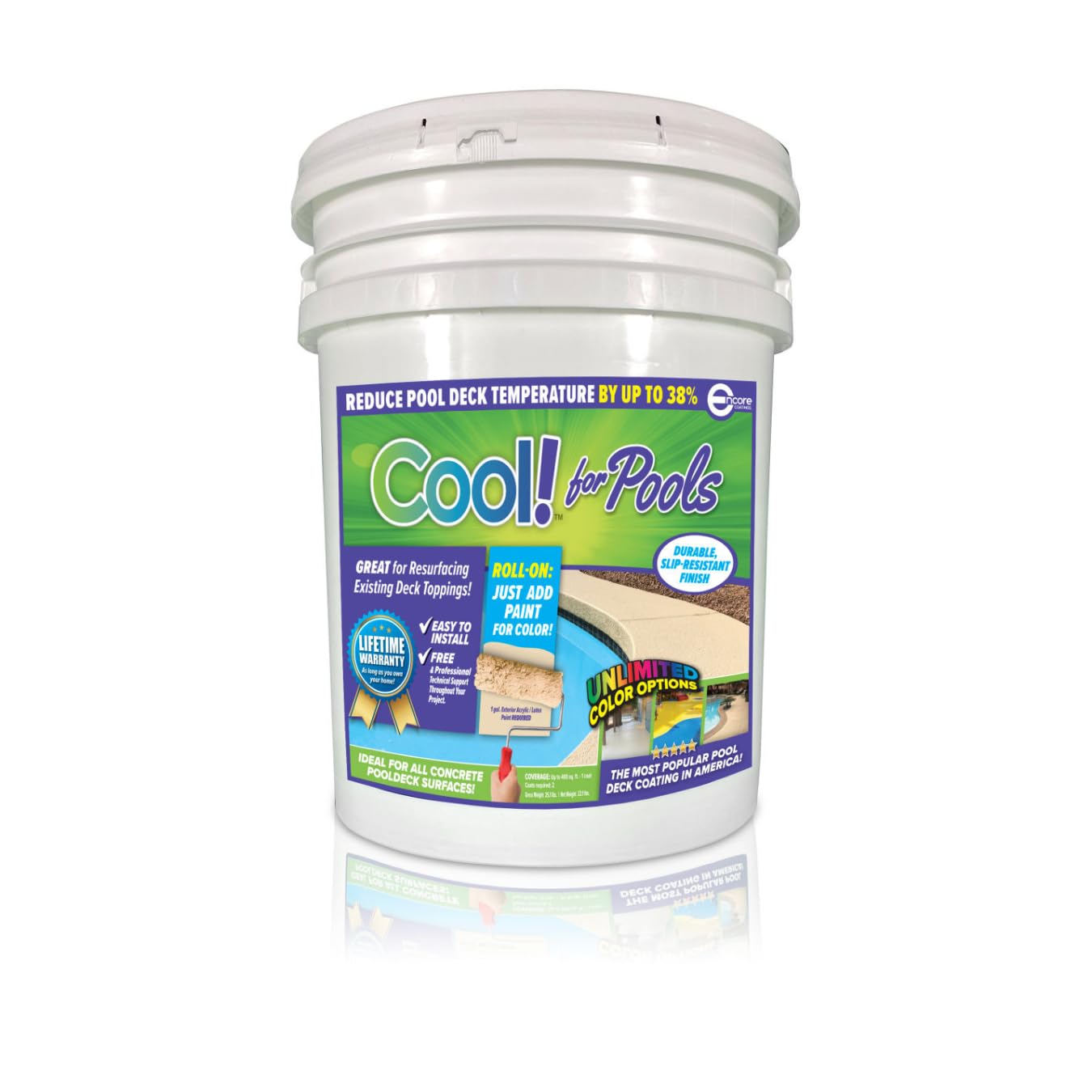 Encore Coatings Cool Pool Deck Paint Coating