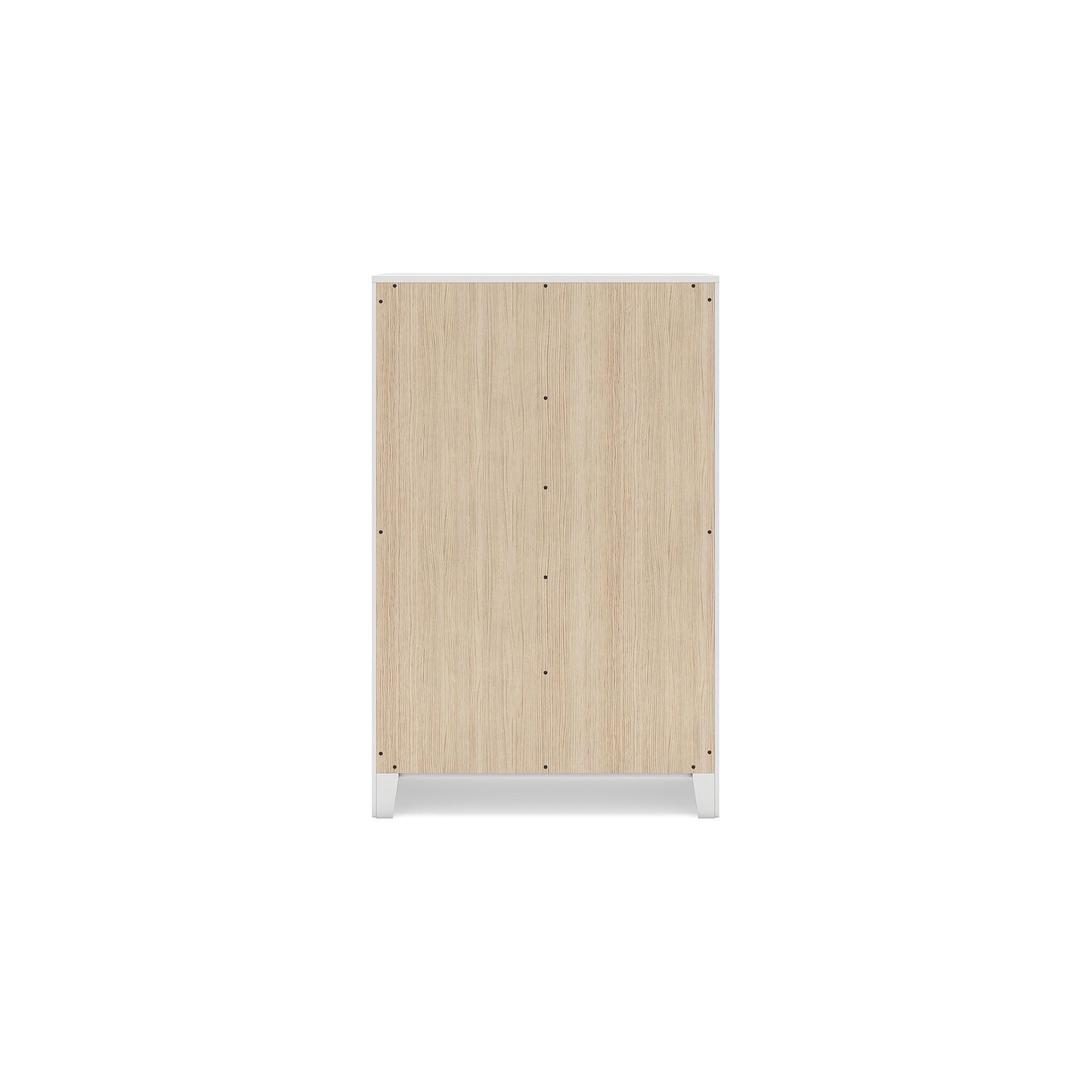 Signature Design by Ashley Binterglen Contemporary 5-Drawer Chest with Safety Stop, White