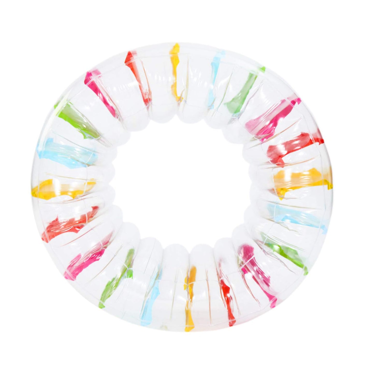 MorTime Inflatable Roller Float, 40'' Colorful Water Wheel, Swimming Pool Roller Toy for Kids and Adults Outdoors