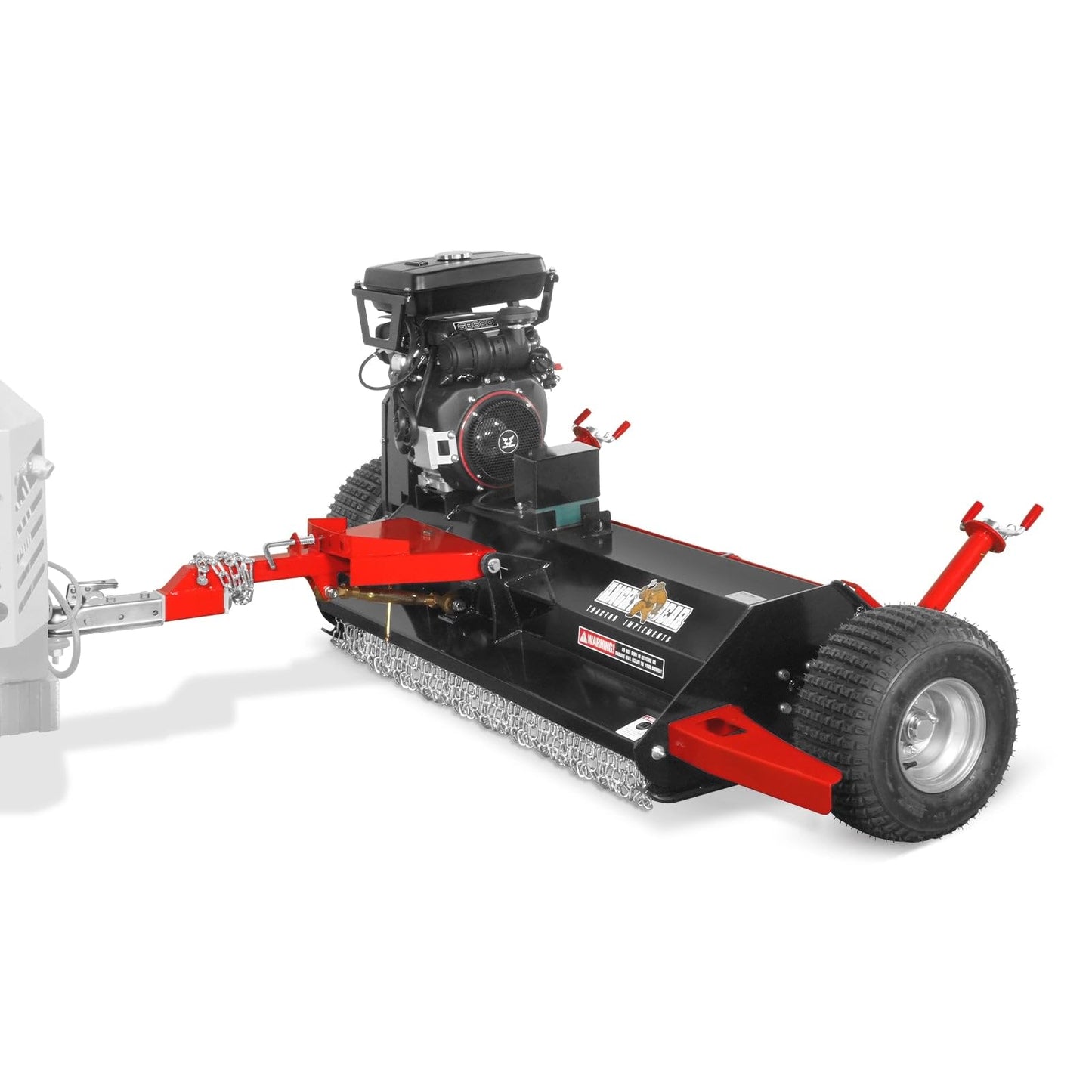 MechMaxx 55" Tow-Behind ATV Offset Flail Mower, ZONSEN 23HP 679cc E-Start Gas Engine Powered; 0.4-2.5in Adjustable Mowing Height, ATV140
